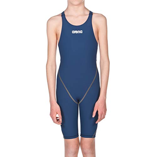 Arena womens Powerskin St 2.0 Open Back Youth Racing One Piece Swimsuit, Navy, 26 US