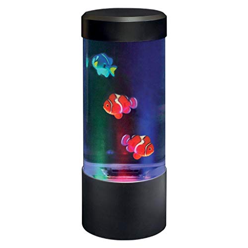 Lightahead LED Desktop Fantasy Fish Lamp with Color Changing Light Effects. A Sensory Synthetic Fish Tank Aquarium Mood Lamp. Excellent Gift