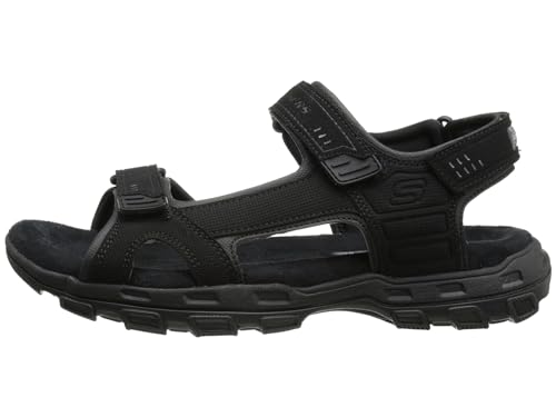 Skechers Men's Louden Fisherman Sandal,Black,11 M US