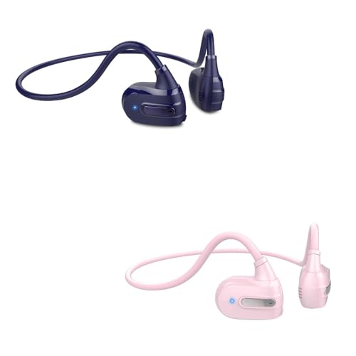 Golvery Open Ear Kids Headphones, Wireless Bluetooth 5.3 Headset for Phone/Kindle/Tablet, Safer Hearing Protection Children Earphones, Built-in Mic, Ultra-Light & Comfort Fit, 10H Playtime