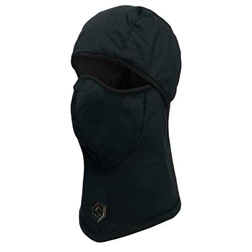 ScentLok BE:1 Black Lightweight Headcover, Full-Face Mask Hunting Balaclava and Beanie
