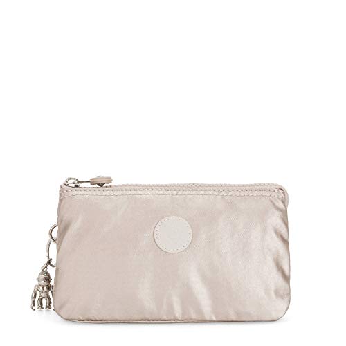 Kipling Women's Creativity Large Pouch, Versatile Cosmetics Kit, Lightweight Travel Organizer, Metallic Glow, One Size