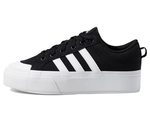 adidas Women's Bravada 2.0 Platform Shoe Skate, Black/White/Black, 8