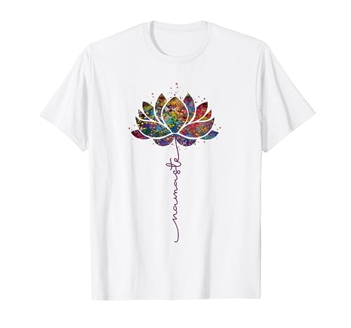 Lotus Flower Namaste Yoga Watercolor Meditation Zen Bohemian T-Shirt