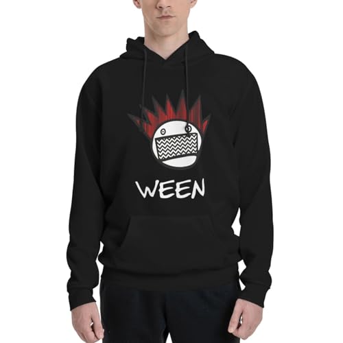 HMLTD Ween experimental rock Boognish Schloads Classic Men's hooded Sweatshirt with pockets Singer Graphic Pocket Sweatshirt Black