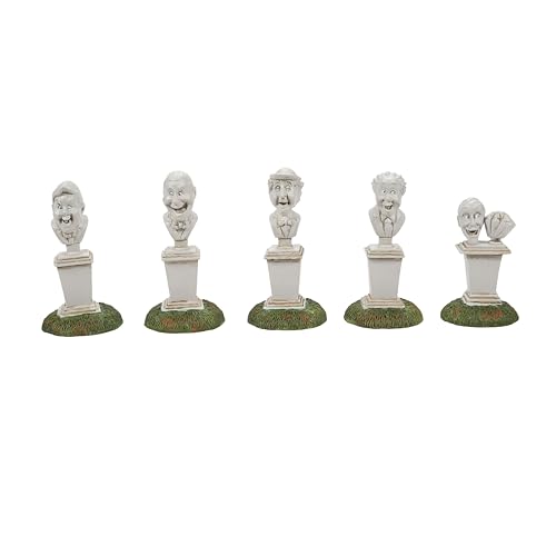Department 56 Snow Village Halloween Accessories Disneyland The Haunted Mansion Singing Busts Figurine Set, 2.5 Inch, Multicolor