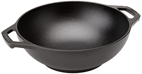 Lodge Manufacturing Company L9MW Mini Wok Cast Iron, 9', Black