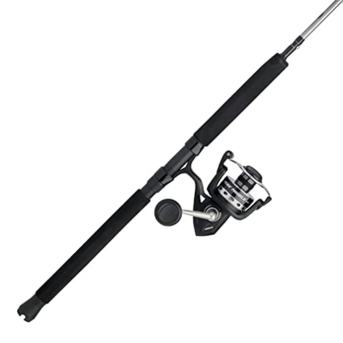 PENN 7’ Pursuit IV 2-Piece Fishing Rod and Reel (Size 4000) Inshore Spinning Combos, 7’, 1 Graphite Composite Fishing Rod with 5 Reel, Durable and Lightweight, Black/Silver