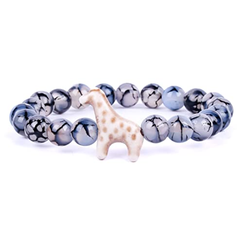 Fahlo Giraffe Tracking Bracelet, Elastic, supports Somali Giraffe Project, one size fits most for Men and Women (Keystone)