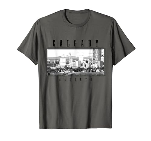 Calgary Alberta Canada Vintage Canadian Skyline Calgary T-Shirt