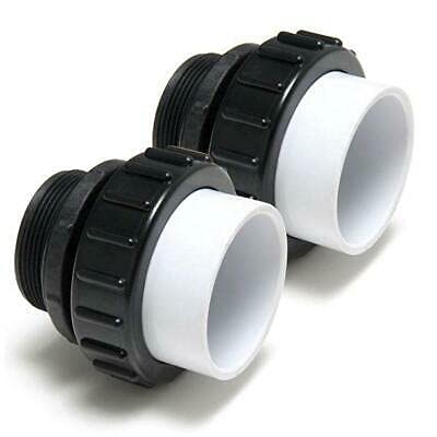 Swimables 2' Hi-Temp Union Compatible with All Pentair Whisperflo and Intelliflo Pumps for Inground Swimming Pool 21063-200-000-2' MIP x 2' Slip PVC - Made in USA - 2 Pack