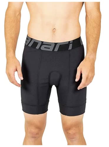 CANARI Men's Ultima Gel Padded Cycling/Biking Liner, Black/Grey, X-Large