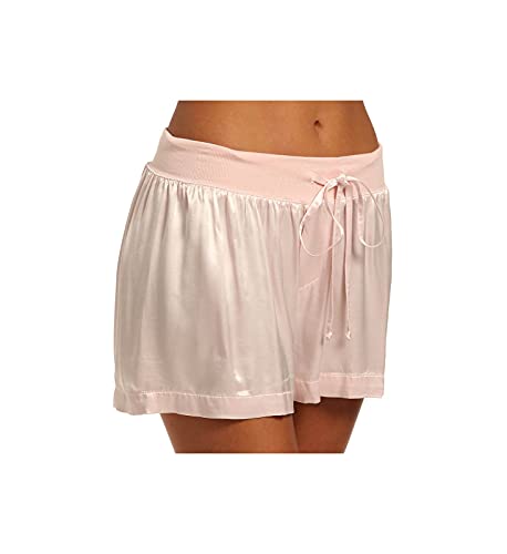 PJ Harlow Women's Mikel Satin Boxer Short, Blush, Small