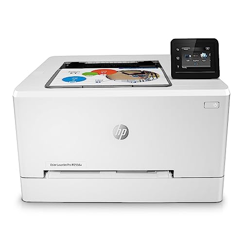 HP Color LaserJet Pro M255dw Wireless Laser Printer, Remote Mobile Print, Duplex Printing, Works with Alexa (7KW64A), White