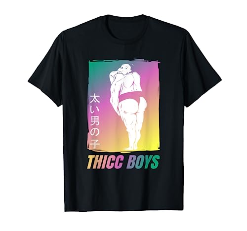 Funny Thicc Boys Squad Sumo T-Shirt for Anime Fans