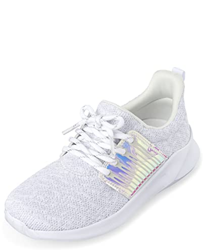 The Children's Place,girls,The Children's Place Girls Running Sneakers,Uniform Running Sneakers,White,13 Little Kid