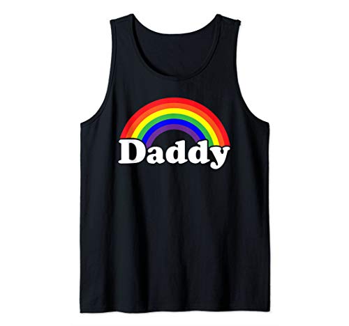 Damn Daddy Gay Pride Parade Daddy Masc Man LGBTQ Dad Tank Top