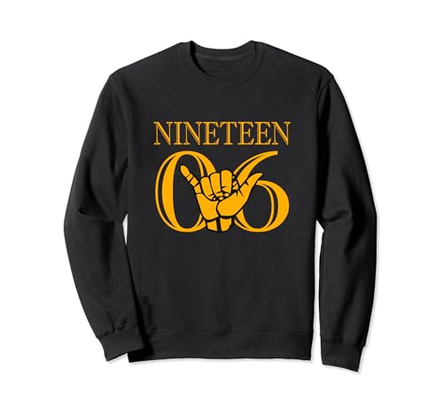 Men Alpha 1906 Phi Gold Alpha Hand Sign Sweatshirt