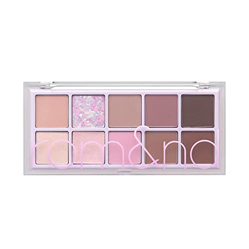 rom&nd Better Than Palette 102g (09 Peony Nude Garden) | Eye Makeup Palette, Matte & Shimmer Eye Shadow, Sparkling Glittery, various 10 shades, Long Lasting, High Pigmented, Blendable, Warm Tones