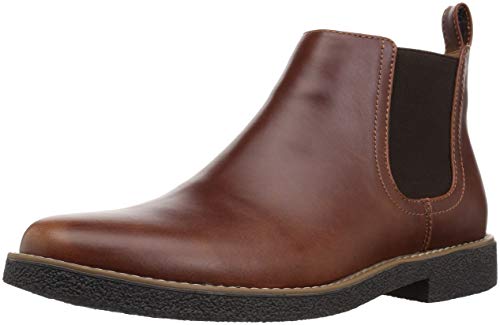 Deer Stags Men's Rockland Dress Comfort Chelsea Boot/Redwood/Dark Brown/ 11 / Medium