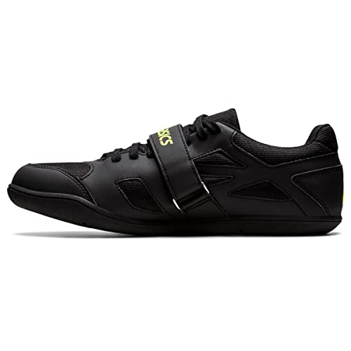 ASICS Men's Hyper Throw 3 Track & Field Shoes, 6, Black/Safety Yellow