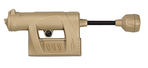 Princeton Tec Charge MPLS White + Red Maxbright LED Low-Profile Task Light with Flexible Neck, 55 Lumens, Water-Resistant, Essential Accessory for Fire Rescue, Military, Outdoors and Safety, Tan