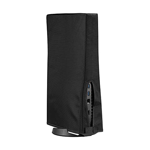 EMiEN Dust Cover For PS5 Console Oxford Fabric Anti-Scratch Waterproof Dust Guard With Back Cable Port For SONY Playstation 5 Digital & Disk Version