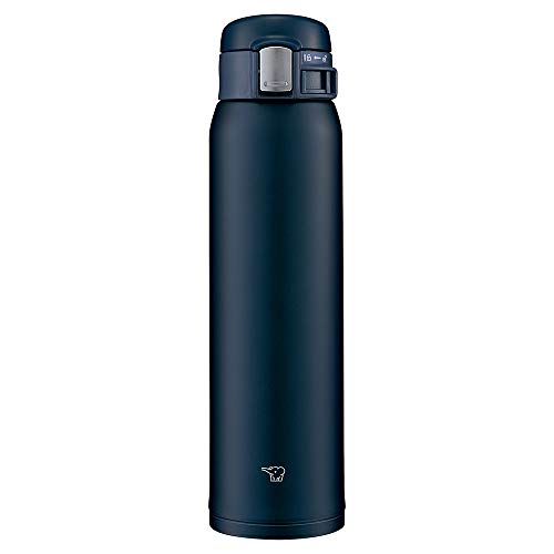 Zojirushi (ZOJIRUSHI) Water bottle direct drinking [One-touch open] Stainless mug 600ml Navy SM-SF60-AD