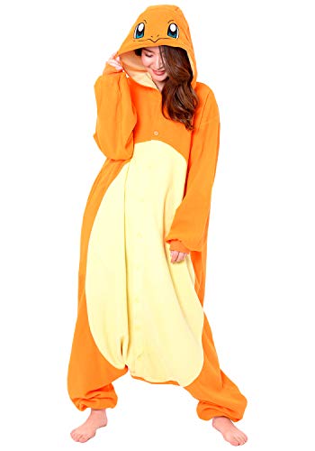 SAZAC Kigurumi - Pokemon - Charmander - Onesie Jumpsuit Halloween Costume Orange
