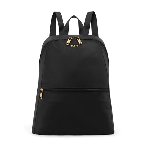 TUMI - Just In Case Foldable Backpack - Lightweight, Compact Travel Backpack - For One Bag Travel - 15.5' X 12.3' X 4.5' - Black with Gold Hardware