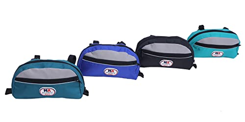 Majestic Ally Nylon Reflective Saddle Pommel Bag for Western Saddle (Royal Blue)