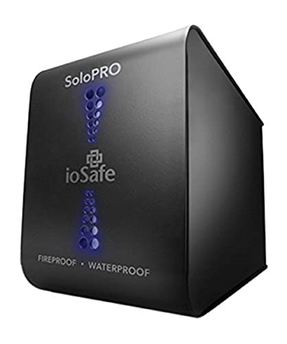 ioSafe SoloPRO 4TB Fireproof & Waterproof External Hard Drive, Black (SM4TB1YR)