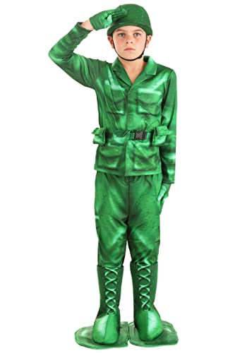 Plastic Army Man Costume for Kids Medium