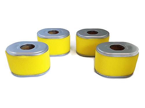 ITACO 4 pcs Replacement for Honda GX160 & GX200 AIR Filter Cleaner Element 5.5HP & 6.5HP Stens 100-784 & Oregon 30-404, Rotary 19-6690 Engine 17210-ze1-517 Generator