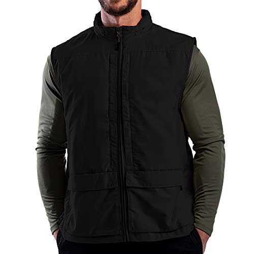 SCOTTeVEST Q.U.E.S.T Vest for Men - 42 Hidden Pockets - Water Repellent for Travel & More (Black, 3X-Large)