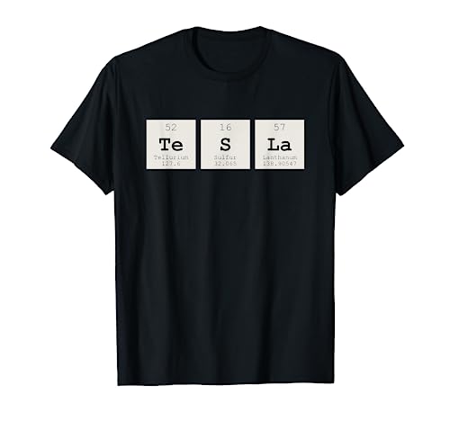 Periodic Table Tesla Shirt