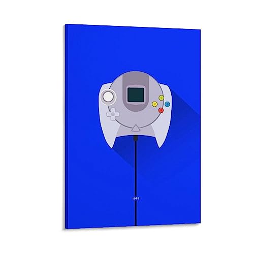 1998 Colorful Game Controller Gamepad Canvas Painting Posters And Prints Wall Art Living Room Home D Poster Canvas Artwork Prints Rustic Farmhouse Decorations for Living Room Bathroom Bedroom 12x18inc