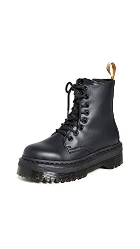 Dr. Martens mens Vegan Jadon Ii Mono Fashion Boot, Black Felix Rub Off, 11 Women 10 Men US