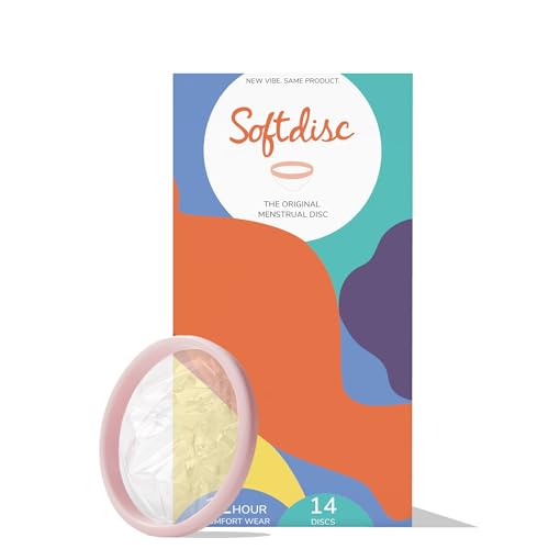 Softdisc Menstrual Discs | Disposable Period Discs | Tampon, Pad, and Cup Alternative | Capacity of 3 Super Tampons | HSA or FSA Eligible | 14 Count