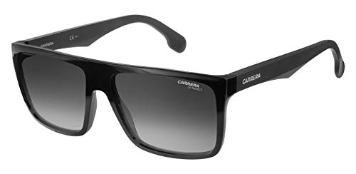 Carrera unisex adult Carrera 5039/S Sunglasses, Black/Dark Gray Gradient, 58mm 16mm US