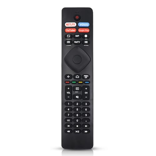 NH800UP RF402A-V14 BT800 IR Remote Control Replacement for Philips Android 4K Ultra HD Smart LED TV 43PFL5766/F7 50PFL5704/F7 55PFL5604/F7 55PFL5704/F7 65PFL5504/F7 65PFL5704/F7 75PFL5704/F7(No Voice)