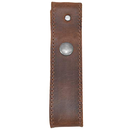 Hide & Drink, Rustic Leather Whip Holster/Belt Loop Bullwhip Holder Handmade Includes 101 Year Warranty :: Bourbon Brown