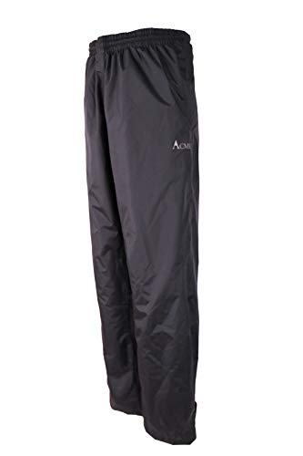 Acme Projects Rain Pants, 100% Waterproof, Breathable, Taped Seam, 10000mm/3000gm for Hiking Golfing Fishing (Men's, Large) Black