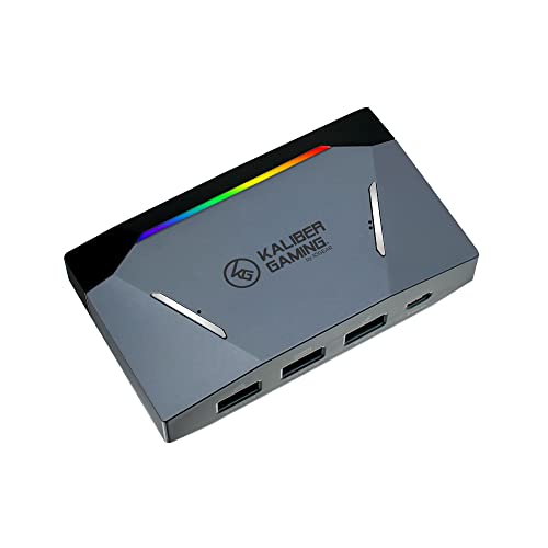 IOGEAR KeyMander 2 Keyboard/Mouse Adapter Plus Controller Crossover, PS4, PS5, Xbox Series X/S, Xbox One, Nintendo Switch, GE1337P2, FPS, mouse control