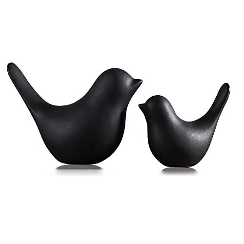 FANTESTICRYAN Small Animal Statues Home Decor Modern Style Black Decorative Ornaments for Living Room, Bedroom, Office Desktop, Cabinets…