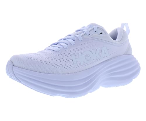 HOKA ONE ONE Bondi 8 Womens Shoes Size 8.5, Color: White/White