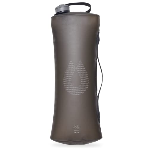 Hydrapak Seeker - Collapsible Water Storage (4L/140oz) - BPA & PVC Free Camping Hydration Reservoir Bag- Mammoth Grey