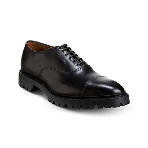 Allen Edmonds Men's Park Avenue Cap Toe Lace Up Leather Oxford Lug Dress Shoe, Black, 9
