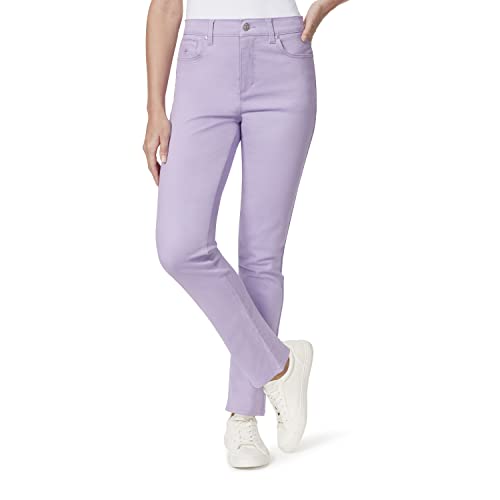 Gloria Vanderbilt Women's Amanda Classic High Rise Tapered Jean, Sweet Violet, 14