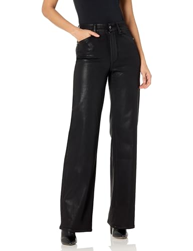 PAIGE Women's Sasha, Black Fog Luxe Coating